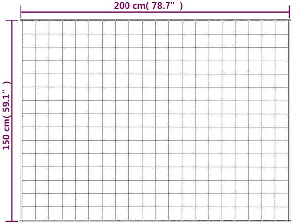 vidaXL Gewichtsdecke Stoff, 1 x Gewichtsdecke, Hellgrau, 150x200 cm, Baumwolle, 7 kg Bild 7