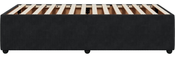 vidaXL Bettgestell Schwarz 90x200 cm Samt 3284984 Bild 4