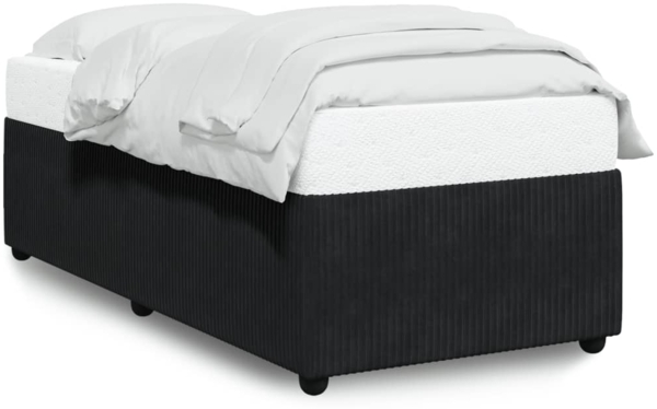 vidaXL Bettgestell Schwarz 90x200 cm Samt 3284984