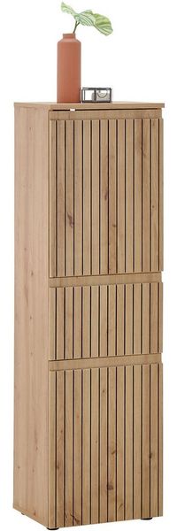 Stella Trading Austin Badezimmer Kommode in Artisan Eiche Optik, Wildeiche Optik Optik FSC-Zertifiziert - Badezimmerschrank Bad Schrank mit viel Stauraum - 40 x 136 x 31 cm (B/H/T)