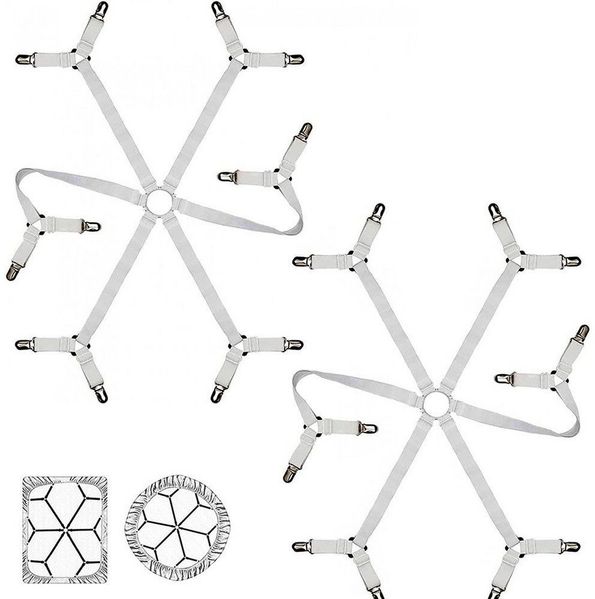 FELIXLEO Spannbettlaken Bettlakenspanner Elastische Verstellbare Bettlaken Verschlüsse, (1 Stück)