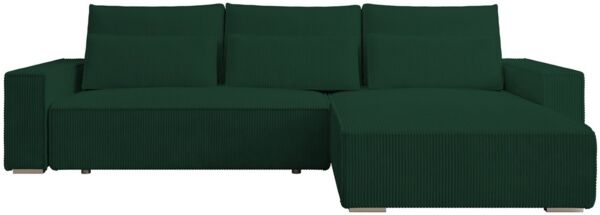 storez24 Ecksofa Alice, wahlweise mit Bettfunktion und Bettkasten, Steppung im Sitzbereich