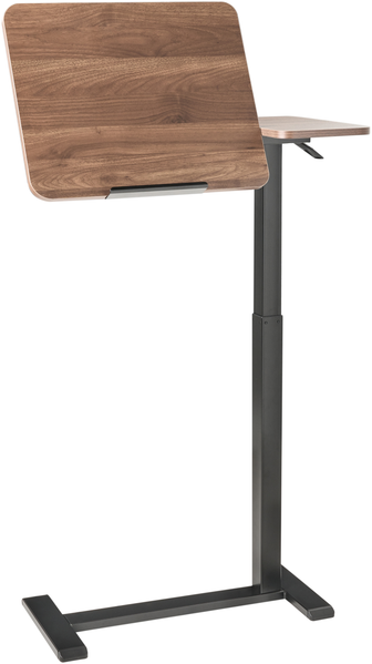 Laptoptisch manuell höhenverstellbar SCHOLA Braun Schwarz 70 cm 40 cm