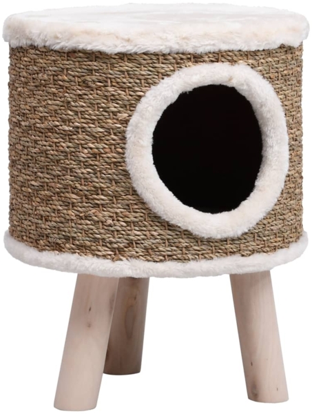 vidaXL Kratzbaum mit Holzbeinen 41 cm Seegras 170970