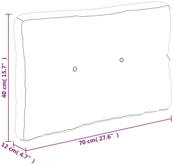 vidaXL Palettenkissen 7-tlg. Rosa Stoff 3188923 Bild 7