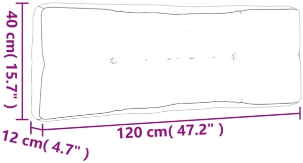 vidaXL Palettenkissen 7-tlg. Rosa Stoff 3188923 Bild 11