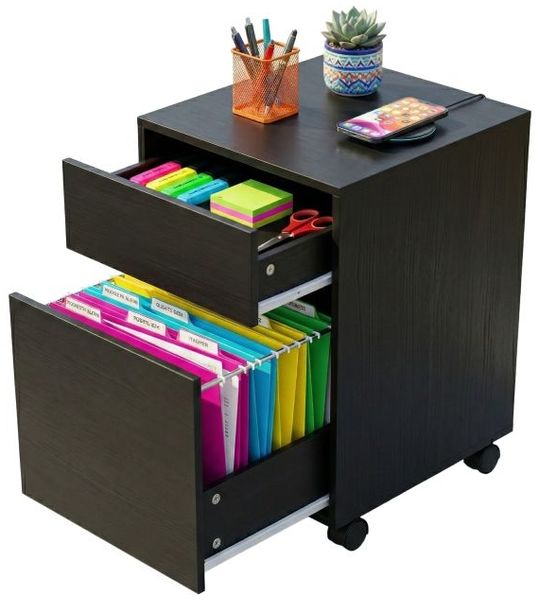 Relaxdays Rollcontainer mit Hängeregister