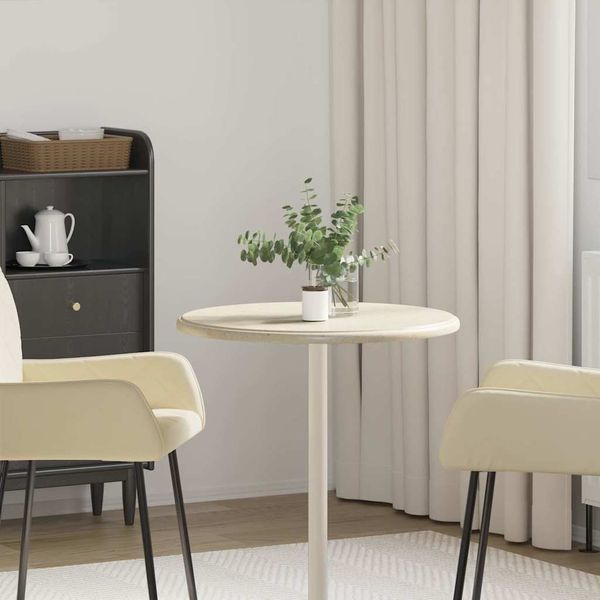 vidaXL Tischplatte Creme Ø60x2,5 cm Marmor 149195