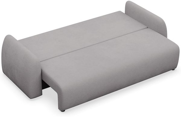Selsey 'Nubelle' Sofa 3-Sitzer mit Schlaffunktion & Stauraum, Chenille, grau Bild 4