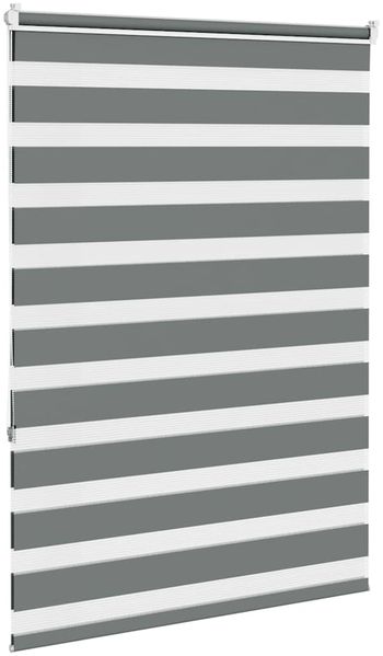 vidaXL Doppelrollo Dunkelgrau 100x150 cm Stoffbreite 95,9 cm Polyester 4014131 Bild 4