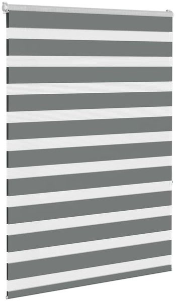 vidaXL Doppelrollo Dunkelgrau 100x150 cm Stoffbreite 95,9 cm Polyester 4014131 Bild 3