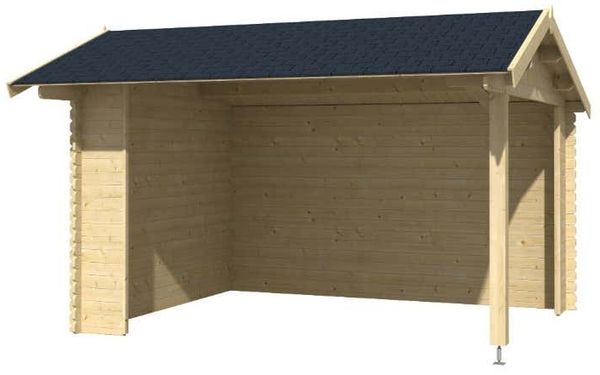 Lasita Maja Gartenhaus Kirian 300 Gartenpavillon aus Holz in Rot Gartenhütte Gartenlaube