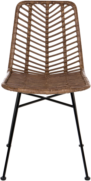 Esszimmerstuhl 2er Set DILLEY Rattan Braun Bild 5