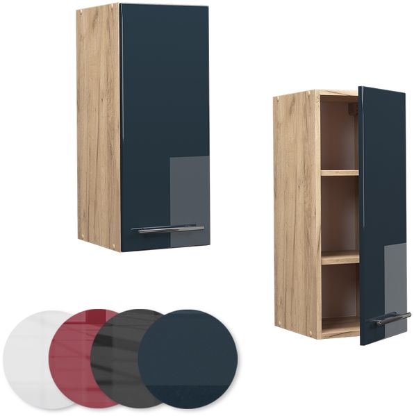 Hängeschrank Fame-Line Dunkelblau Hochglanz 30 cm Vicco Bild 5