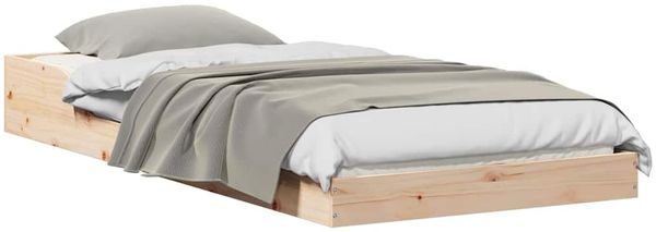 vidaXL Bettrahmen Natur 100 x 220 cm Massives Kiefernholz 873370 Bild 3