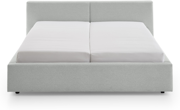 Polsterbett >Cube mit BK< Liegefläche 180x200cm, ash, Stellmaß: 220x82x227cm (BxHxT) Bild 8