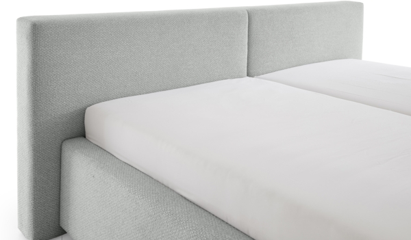 Polsterbett >Cube mit BK< Liegefläche 180x200cm, ash, Stellmaß: 220x82x227cm (BxHxT) Bild 7