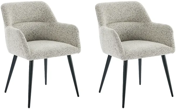 Vente-unique - HEKA Stuhl Stoff Beige - B 61 cm x H 78 cm x L 59,5 cm