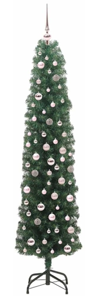 vidaXL Künstlicher Weihnachtsbaum mit 300 LEDs mit Ständer Grün 210 cm 3394958 Bild 3