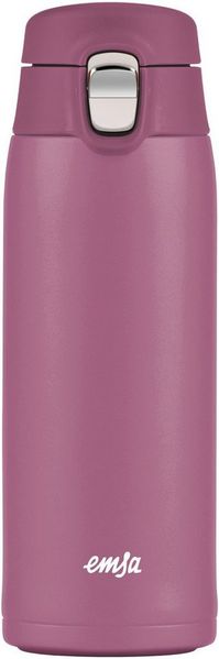 EMSA 'Travel Mug Light' Thermobecher, Edelstahl, rosa, 400 ml