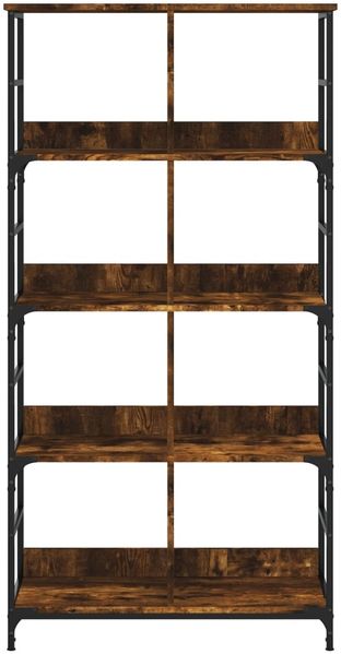 vidaXL Bücherregal Räuchereiche 78,5x33x153 cm Holzwerkstoff 835256 Bild 4
