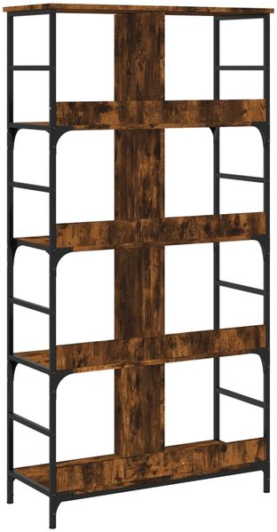 vidaXL Bücherregal Räuchereiche 78,5x33x153 cm Holzwerkstoff 835256 Bild 6