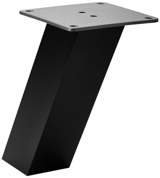 SO-TECH® Tischaufsatz Barkonsole OLBIA eckig 50 x 50 mm, Aluminium, (1-St), 50 x 50 x 170 mm schräg schwarz