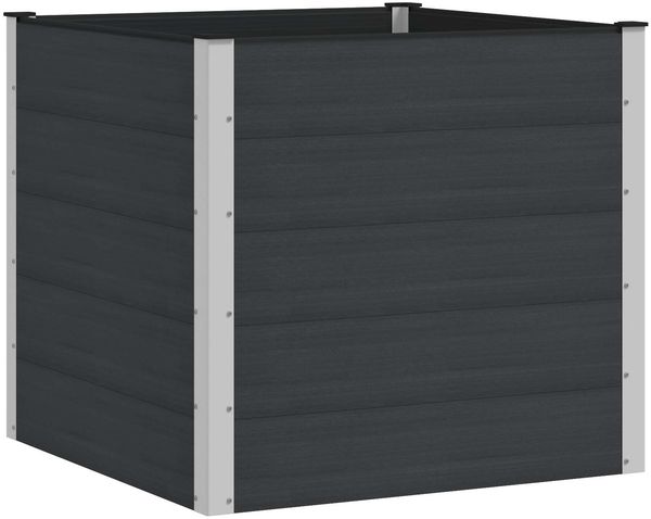 vidaXL Hochbeet Schwarz 100 x 100 x 91 cm 42038979