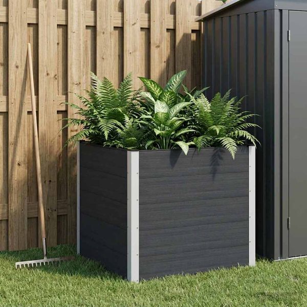 vidaXL Hochbeet Schwarz 100 x 100 x 91 cm 42038979