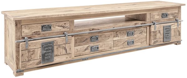 TV-Board Mango 240x50x60 whitewash lackiert RAILWAY #356