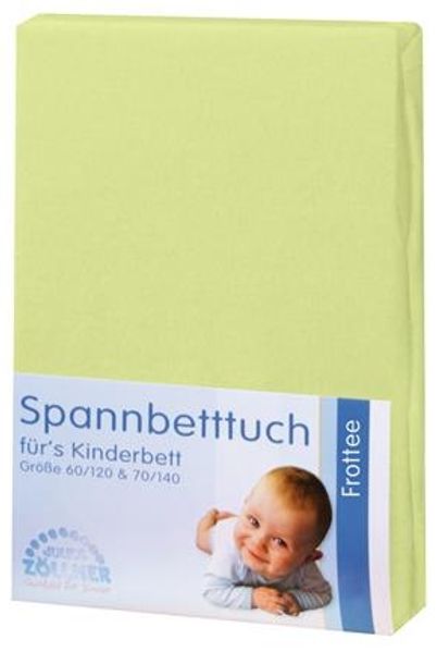 Julius Zöllner Spannbetttuch Frottee grün 70/140