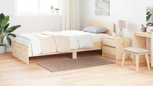 vidaXL Anti-Rutsch Shaggy Teppich Braun 80 x 150 cm PP 4019790 Bild 3