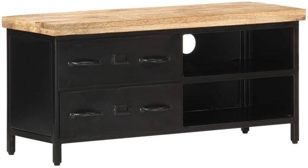 vidaXL TV-Schrank 90x30x41 cm Raues Mangoholz 320662