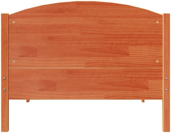 vidaXL Massivholzbett ohne Matratze Wachsbraun 75x190 cm Kiefernholz 3306251 Bild 4
