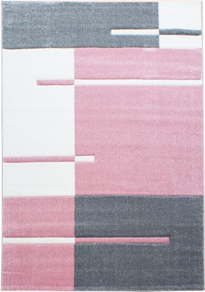 Kurzflor Teppich Hara rechteckig - 120x170 cm - Pink