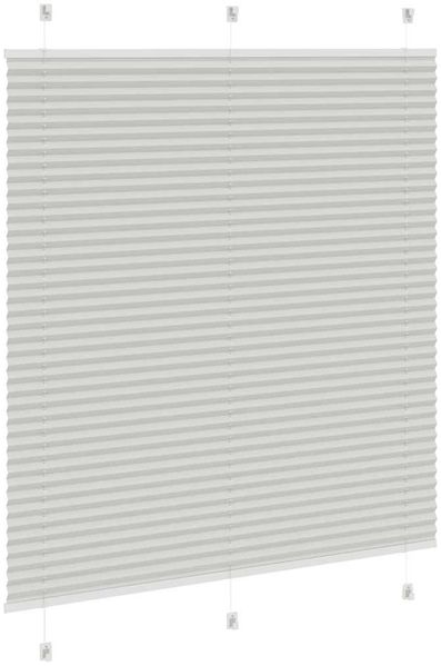vidaXL Plissee Hellgrau 120x100 cm Stoffbreite 119,4 cm Polyester 4015334 Bild 4