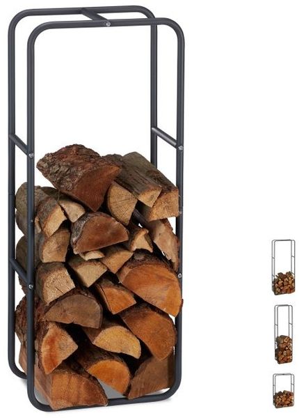 Relaxdays Kaminholzregal aus Metall