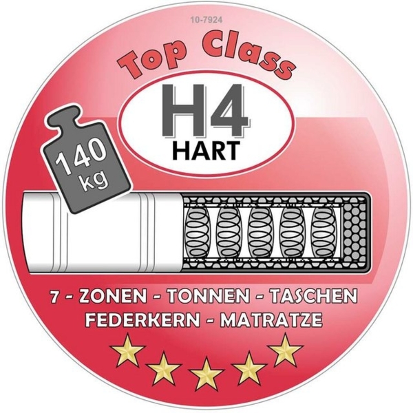 Jockenhöfer 'Capello Max' Boxspringbett, 180x200 cm, Flachgewebe Greige Bild 4