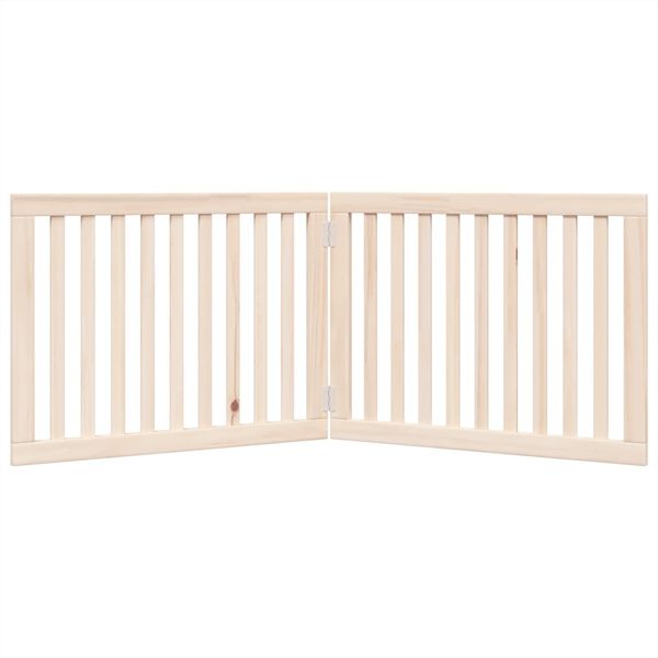 vidaXL Hundegitter Faltbar 2 Paneele 160 cm Pappelholz 352240 Bild 4