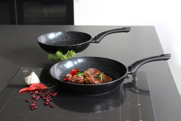 Elo Bratpfanne PURE BELUGO, Schwarz, Ø 28 cm, alle Herdarten, Aluminium