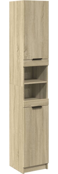 vidaXL Badschrank Sonoma-Eiche 32x34x188,5 cm Holzwerkstoff 849656