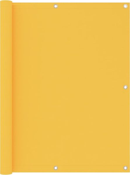 vidaXL Balkon-Sichtschutz Gelb 120x400 cm Oxford-Gewebe 135029