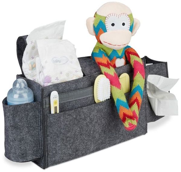 Relaxdays Betttasche für Hochbett aus Filz