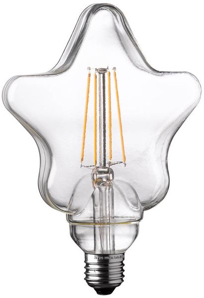 E27 Filament LED Stern - 4 Watt, 300 Lumen, warmweiß - nicht dimmbar