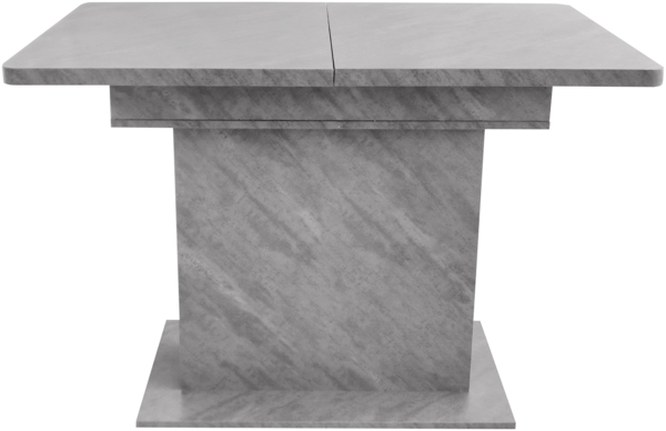 Merax Ausziehbarer Esstisch, Esstisch mit Stauraum, rechteckiger Esstisch, Kaffee-Freizeittisch, moderner einfacher Esstisch aus Eisen, Platzsparender multifunktionaler Esstisch, Betonoptik, grau Bild 7