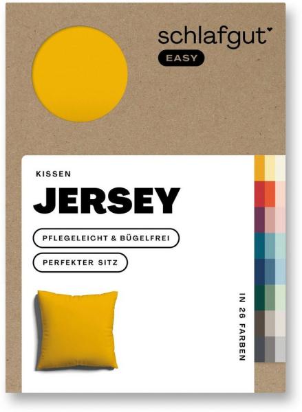 Schlafgut Kissenbezug EASY Jersey, (1 Stück), Kissenhülle mit Reißverschluss, weich und saugfähig, Kissenbezug