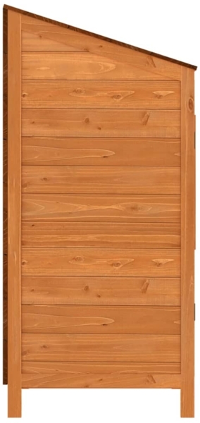 vidaXL Geräteschuppen Braun 55x52x112 cm Massivholz Tanne 152181 Bild 4