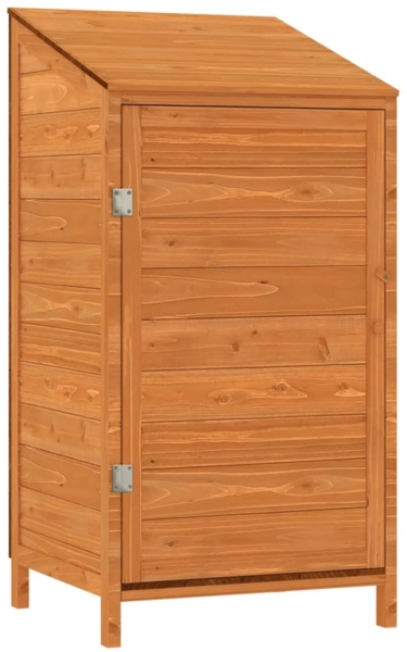 vidaXL Geräteschuppen Braun 55x52x112 cm Massivholz Tanne 152181