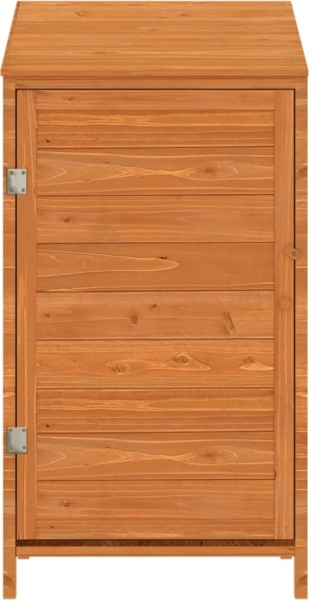 vidaXL Geräteschuppen Braun 55x52x112 cm Massivholz Tanne 152181 Bild 2