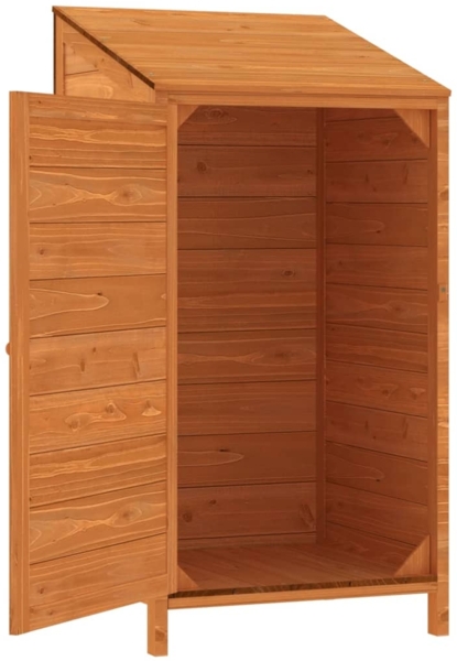 vidaXL Geräteschuppen Braun 55x52x112 cm Massivholz Tanne 152181 Bild 3